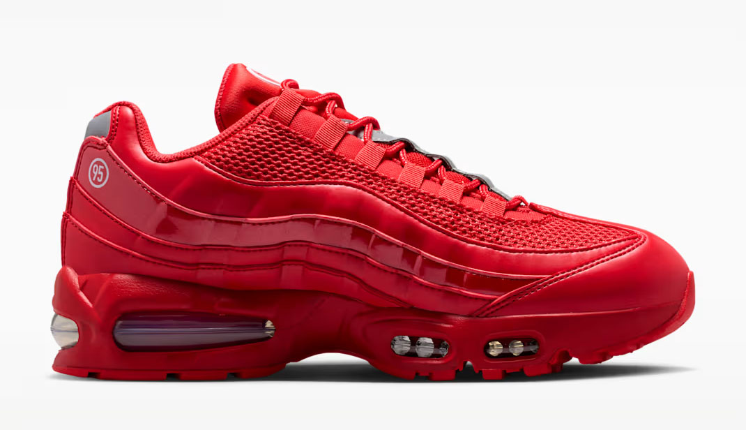 Nik Air Max 95 Big Bubble University Red Mens Shoes 3