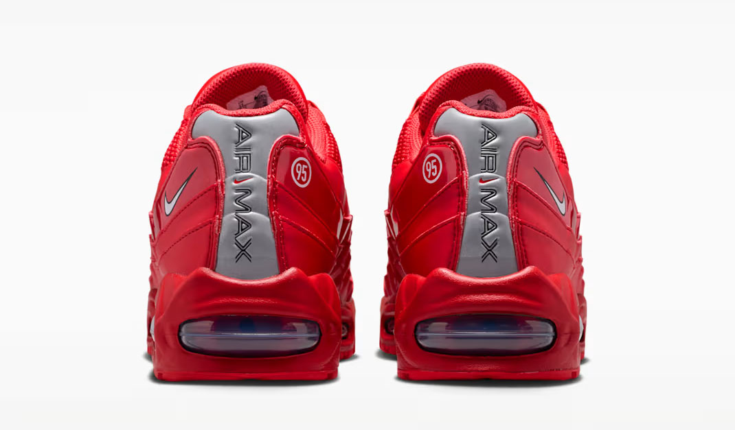 Nik Air Max 95 Big Bubble University Red Mens Shoes 5