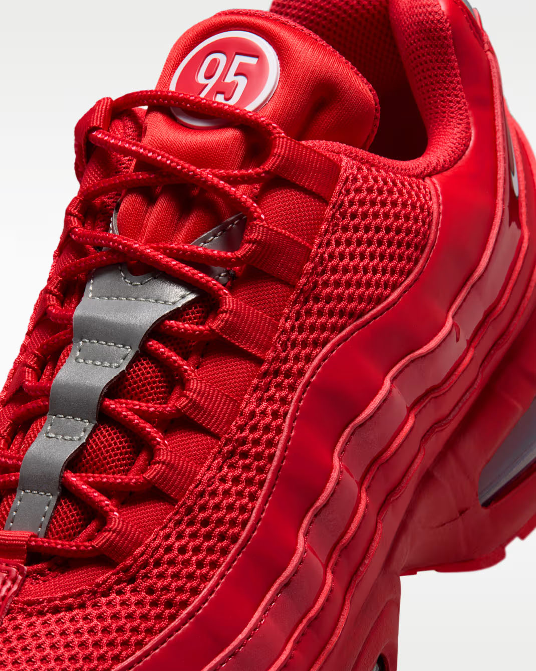 Nik Air Max 95 Big Bubble University Red Mens Shoes 7