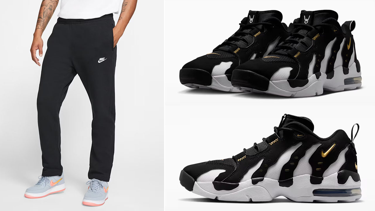 Nike Air DT Max 96 Low Black White x Nike Sportswear Club Fleece Men’s Pants to Match Sneakers
