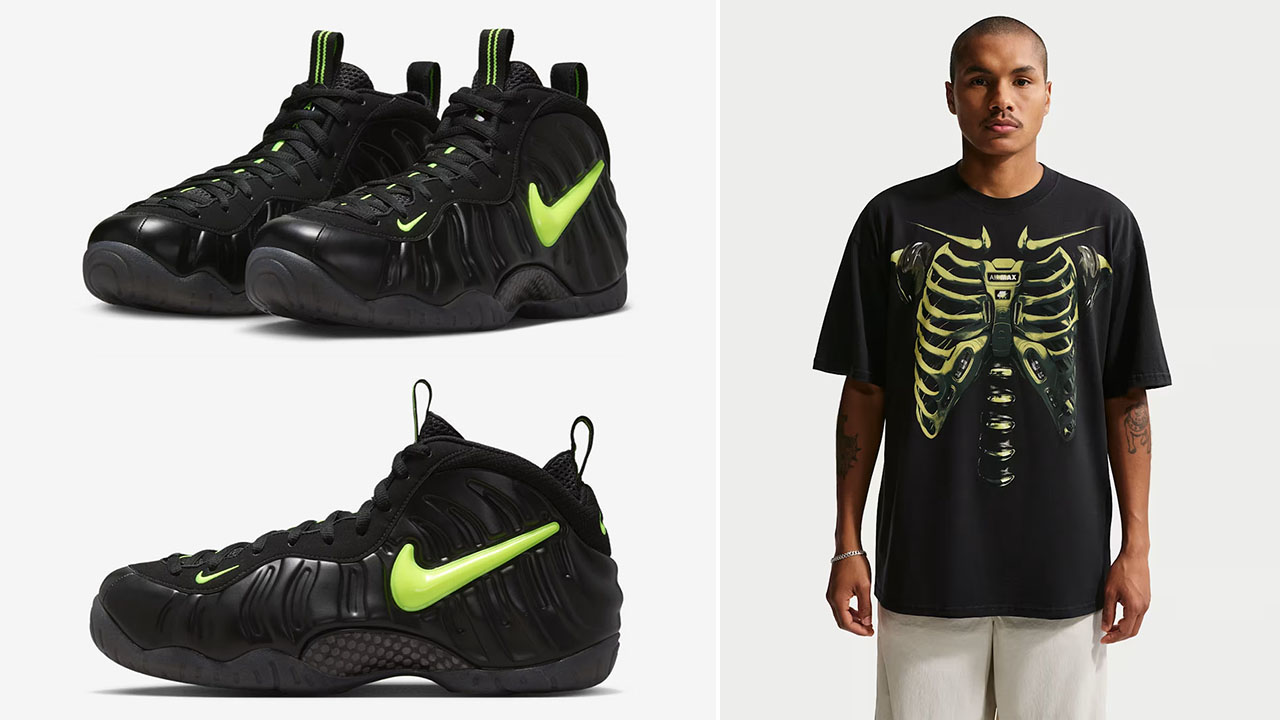 Nike Air Foamposite Pro Voltage 2026 x Nike Air Max Graphic T-Shirt to Match Sneakers