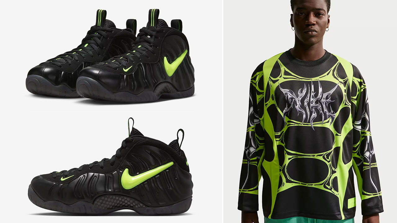 Nike Air Foamposite Pro Voltage 2026 x Nike Project FROG Men's Jelly Cage Jersey to Match Sneakers