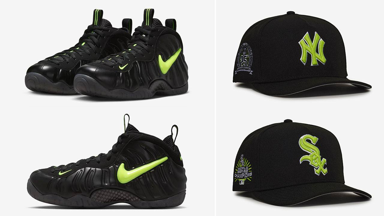 Nike Air Foamposte Pro Voltage 2026 New Era Snapback Hats to Match Sneakers