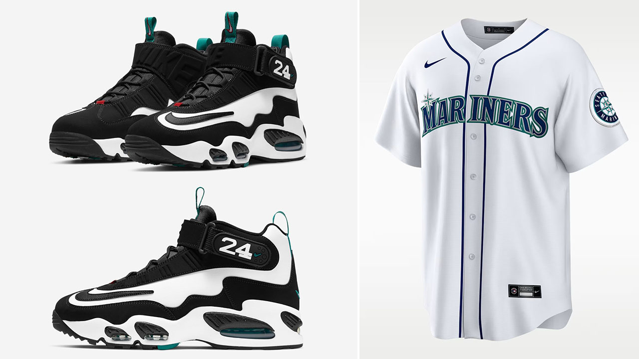 Nike Air Griffey Max 1 Freshwater 2026 Ken Griffey Jr Seattle Mariners Jersey to Match Sneakers