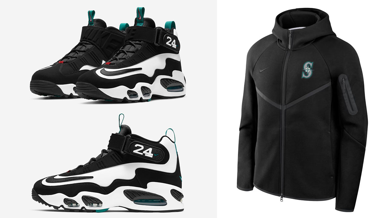 Nike Air Griffey Max 1 Freshwater 2026 x Nike Tech Fleece Seattle Mariners Hoodie to Match Sneakers