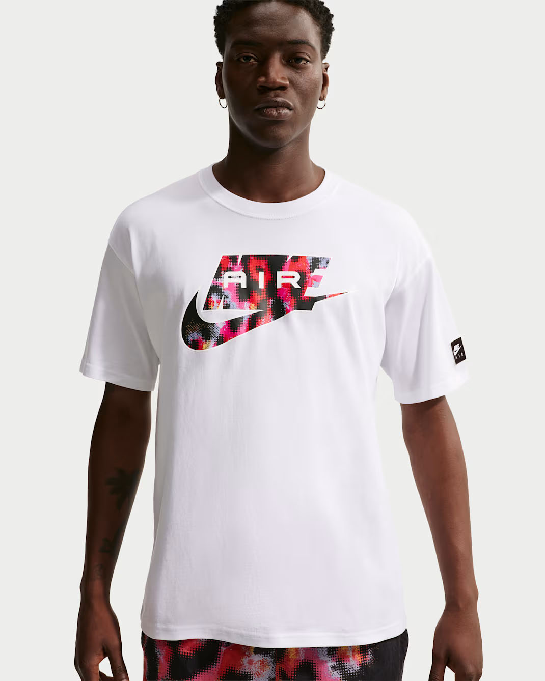 Nike Air Men's T-Shirt White Red Black