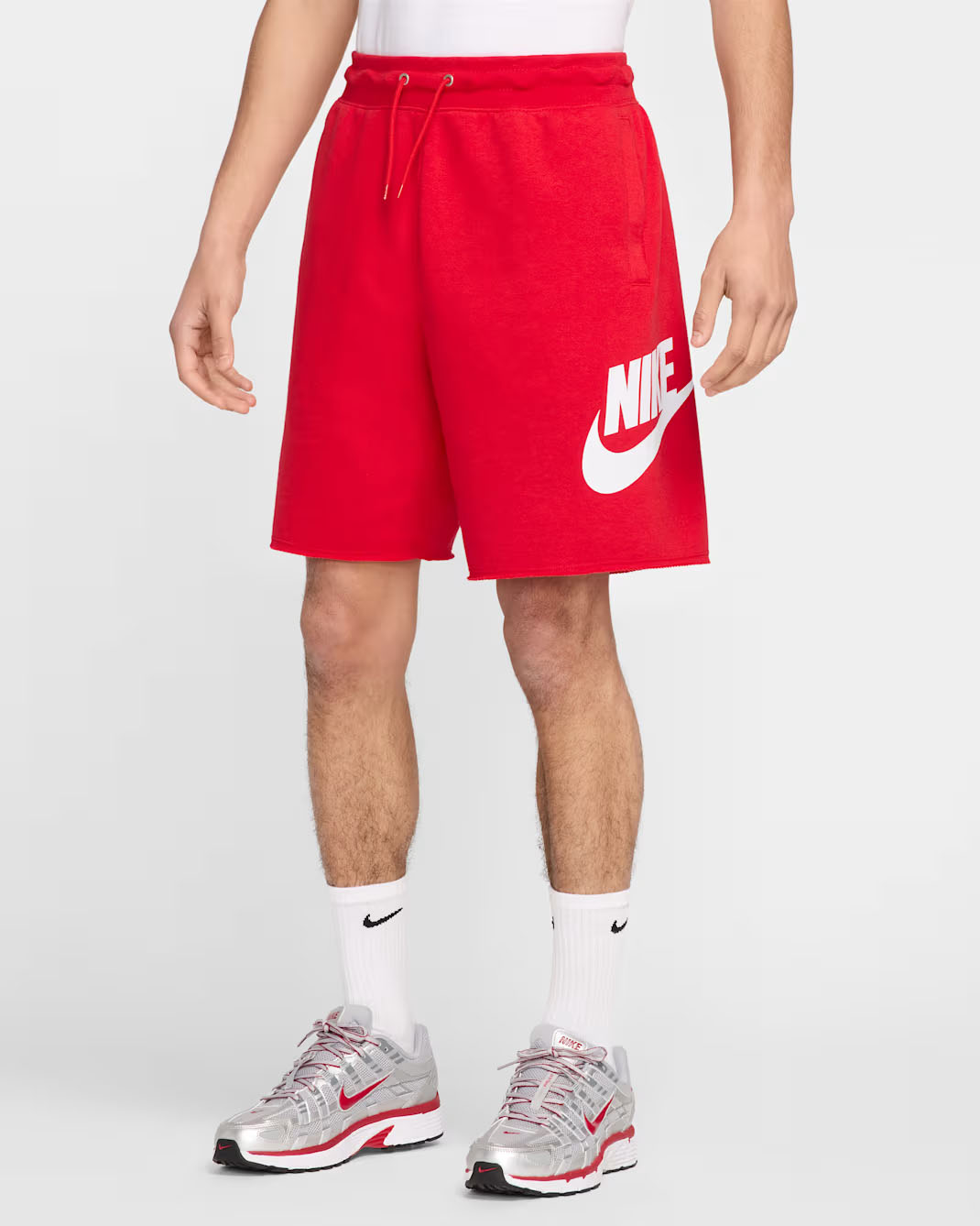 Nike Club Men's French Terry Alumni Shorts University Red White