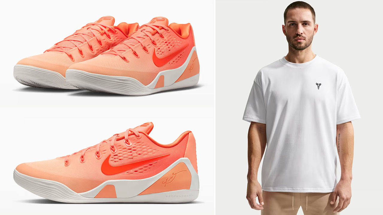 Nike Kobe 9 Low Protro Orange Frost Shoes and Shirt Outfit