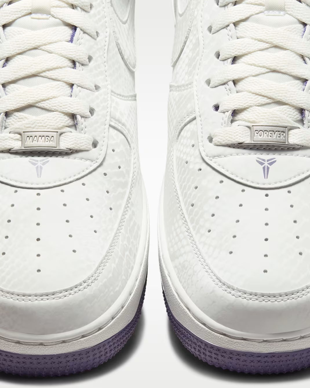 Nike Kobe Air Force 1 Low Daybreak Toebox Close Up View