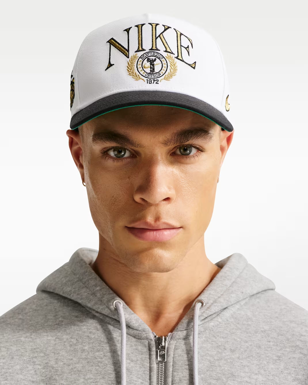 Nike Rise Structured A-Frame Cap White Black Gold 1
