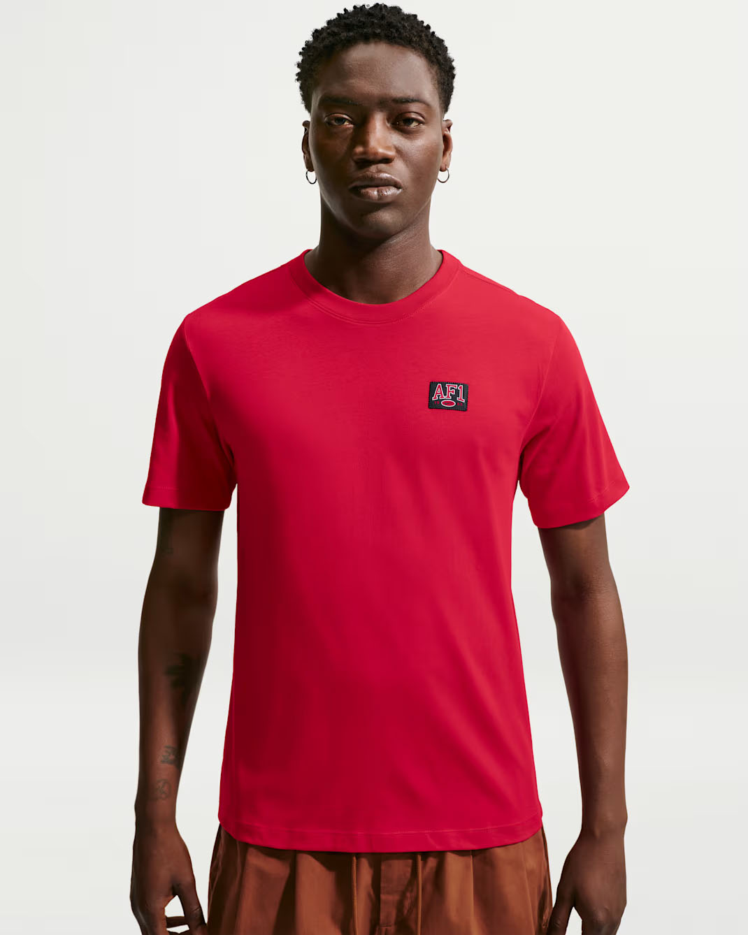Nike Sportswear AF1 Men's T-Shirt Gym Red 1