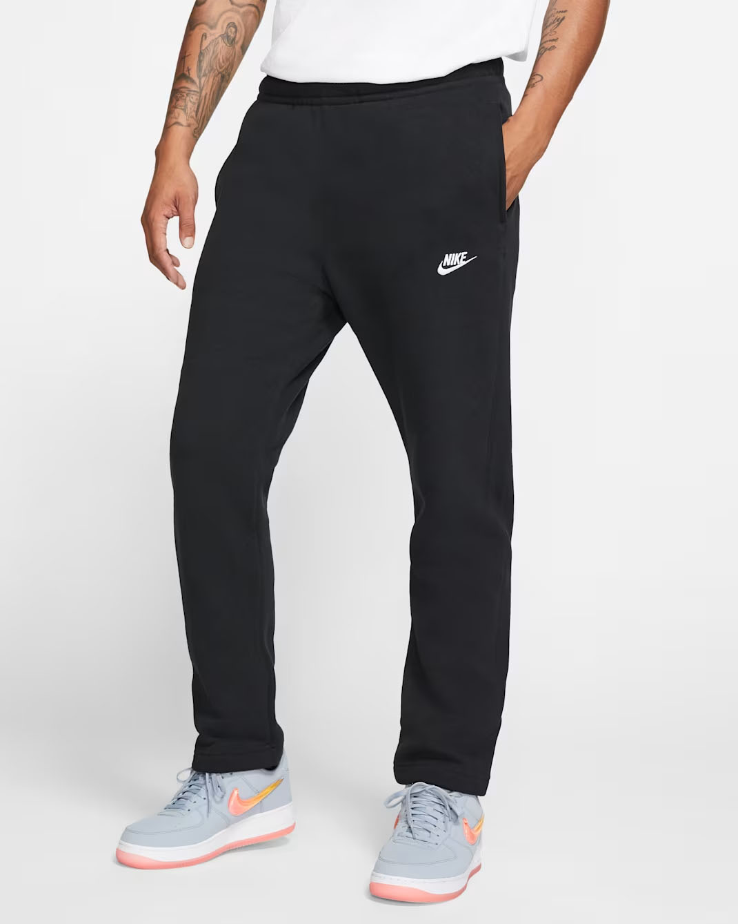 Nike Sportswear Club Fleece Men's Pants Black White
