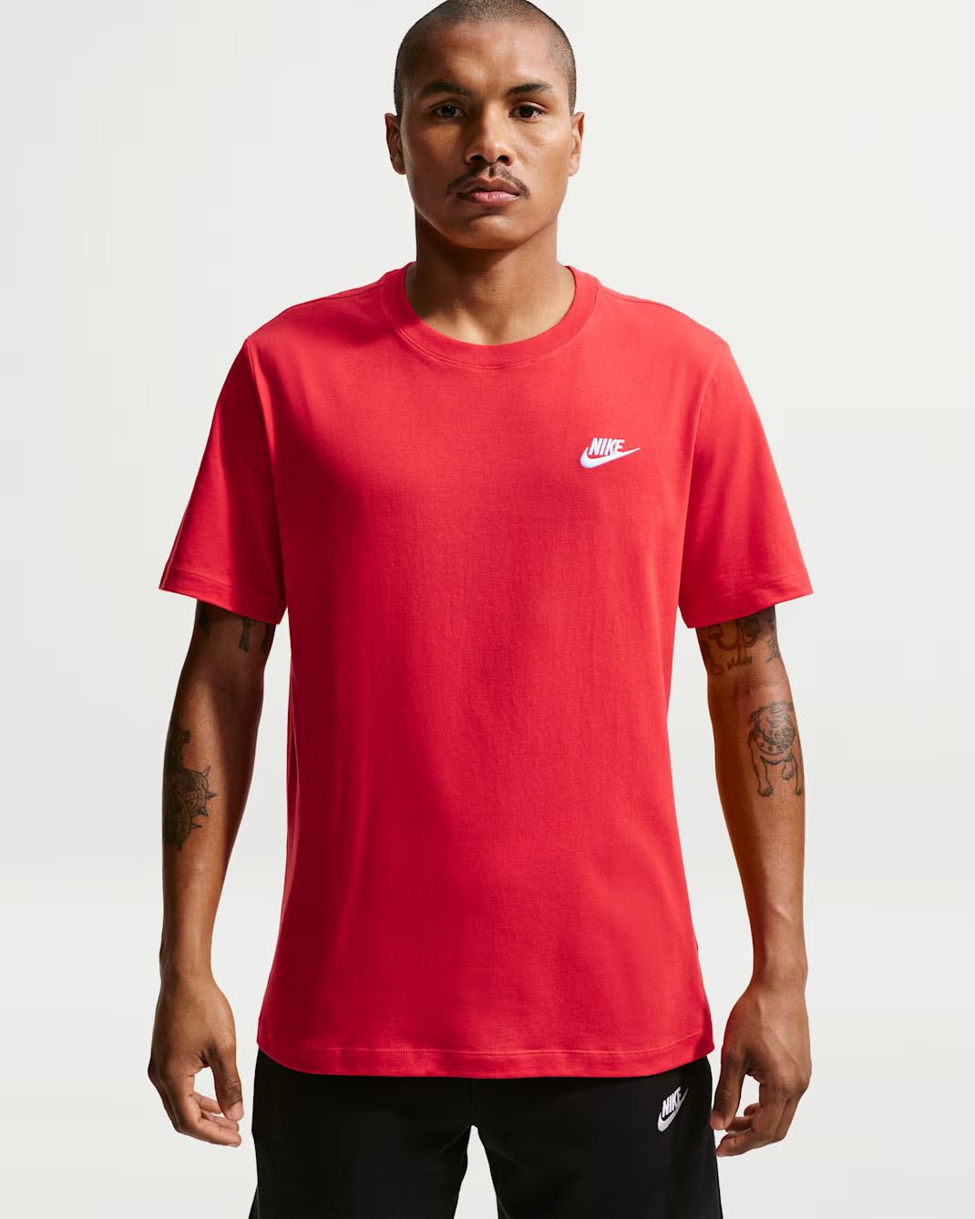Nike Sportswear Club Men's T-Shirt University Red White