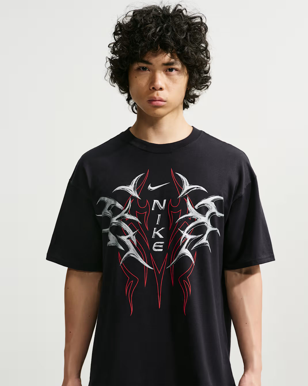 Nike Sportswear Men's Max90 Graphic T-Shirt Black White Red