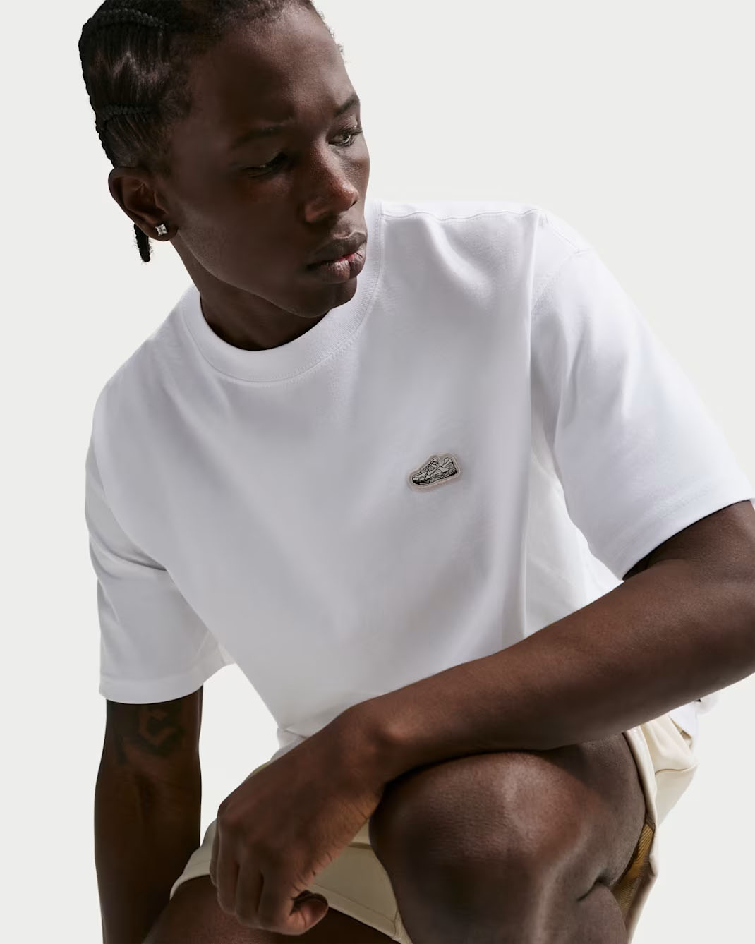 Nike Sportswear Vomero 5 Sneaker Patch Men's T-Shirt White 2