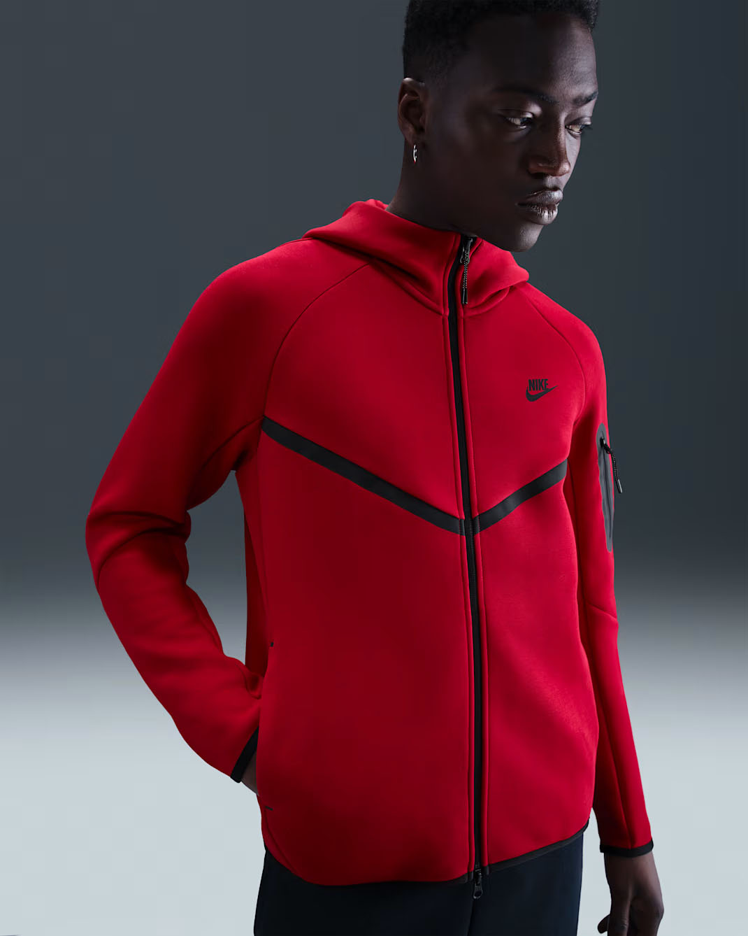 Nike Air Foamposite Pro Gym Red x Nike Tech Fleece Hoodie to Match