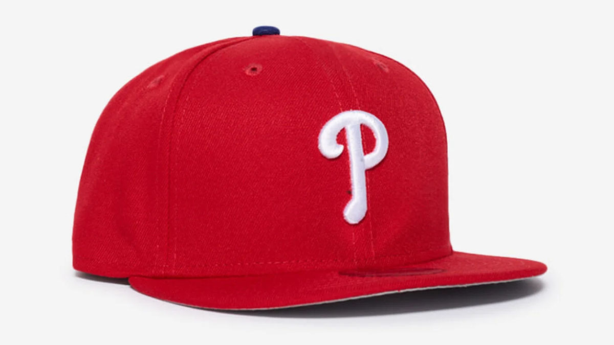Philadelphia Phillies New Era Red White 9FIFTY A Frame Snapback Hat