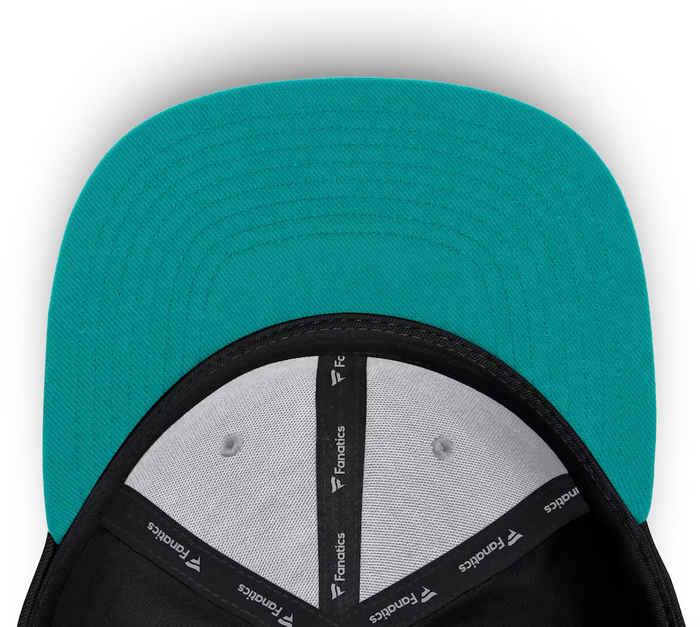 Seattle Mariners Fanatics Snapback Hat Black Freshwater Teal 4
