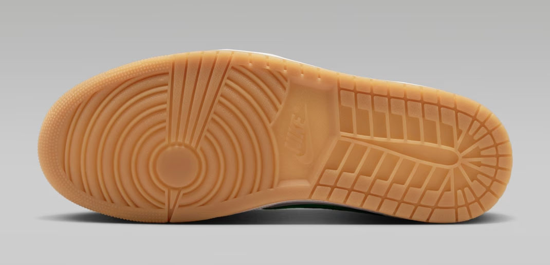 Air Jordan 1 Low OG Phantom Pine Green Outsole Bottom View