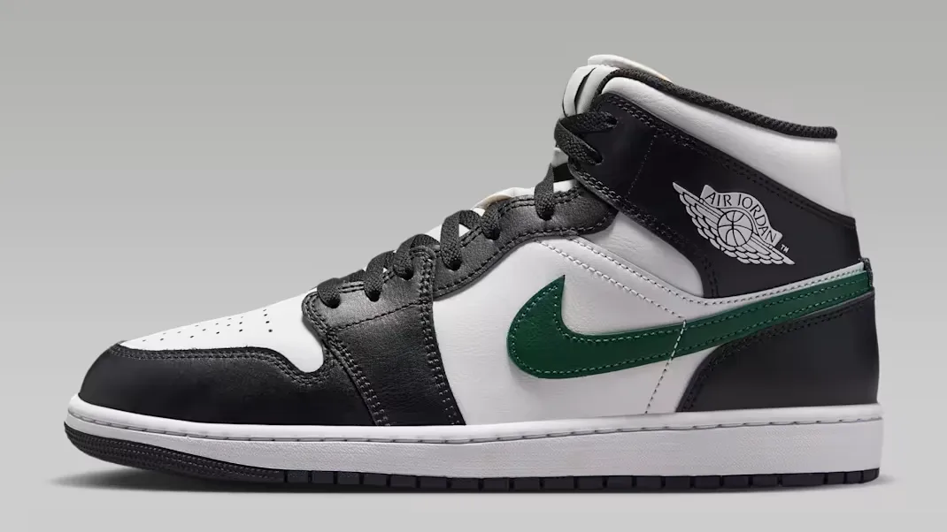 Air Jordan 1 Mid Black Gorge Green Summit White Release Date Info and Where to Buy
