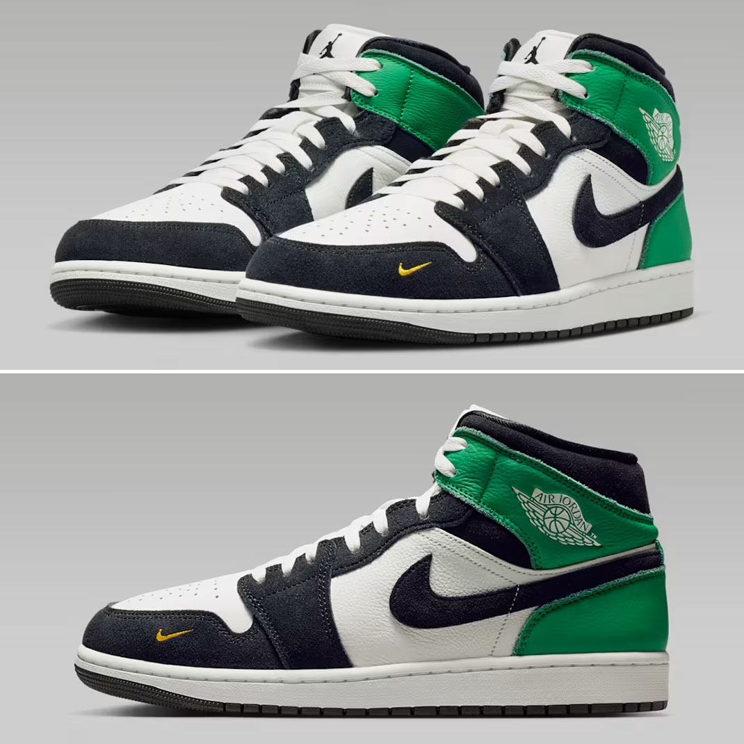 Air Jordan 1 Mid SE Lucky Green 119812-100
