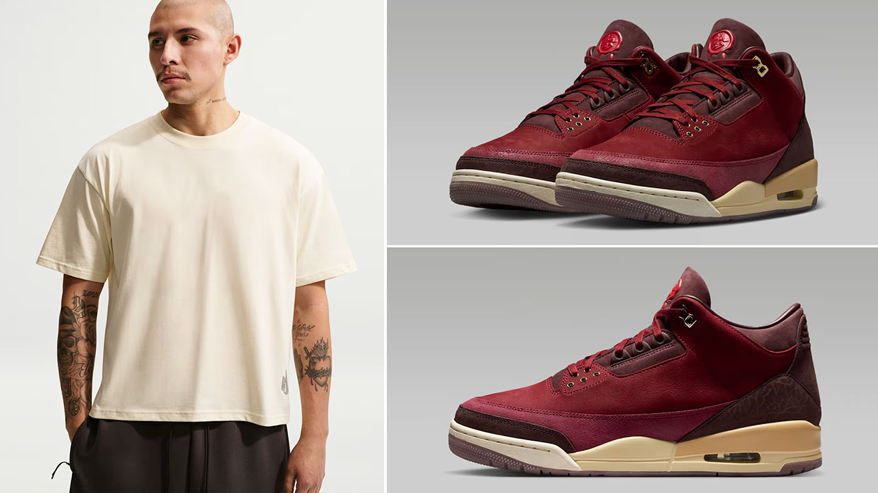 Air Jordan 3 BIN 23 x Nike Sportswear T-Shirt Outfit to Match Sneakers