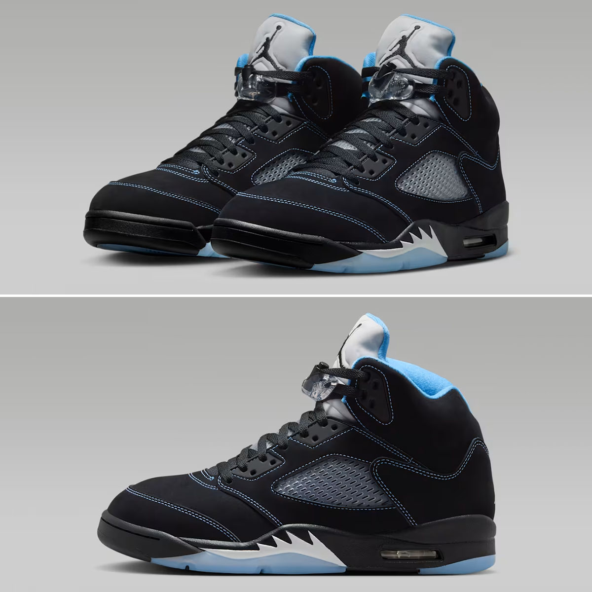 Air Jordan 5 Black UNC University Blue 2026