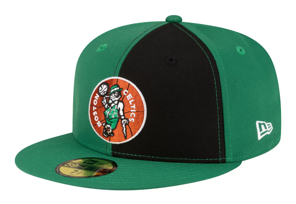 Boston Celtics New Era 80s Throwback Pinwheel 59FIFTY Fitted Hat