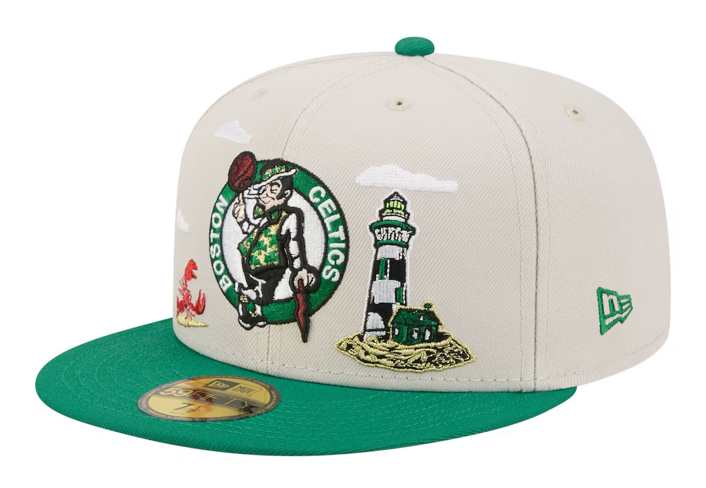 Boston Celtics New Era Localized City Icon 59FIFTY Fitted Hat 3