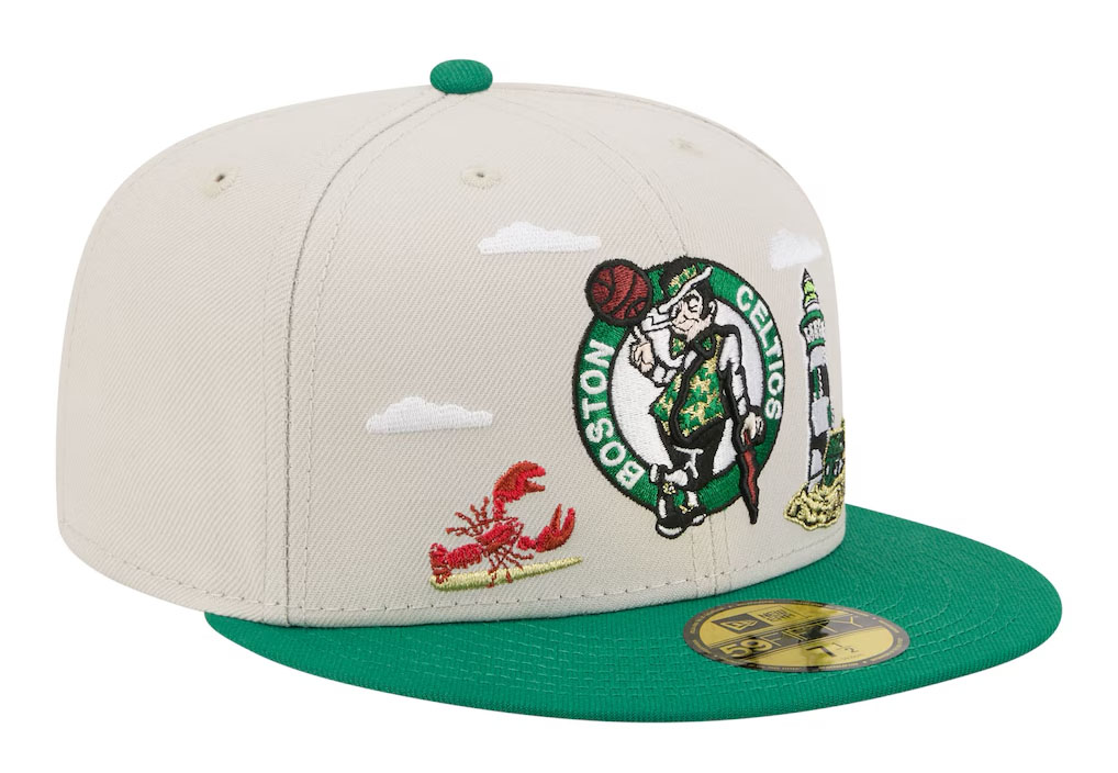 Boston Celtics New Era Localized City Icon 59FIFTY Fitted Hat 4