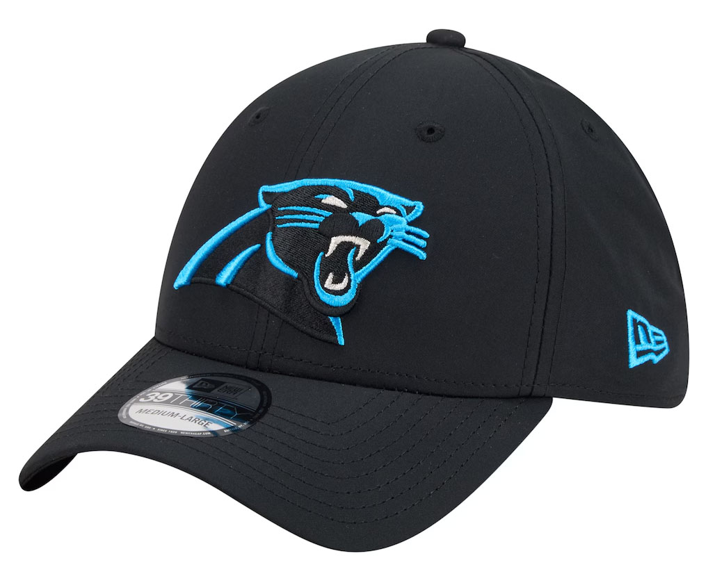 Carolina Panthers New Era Core Team 39THIRTY Flex Hat Black