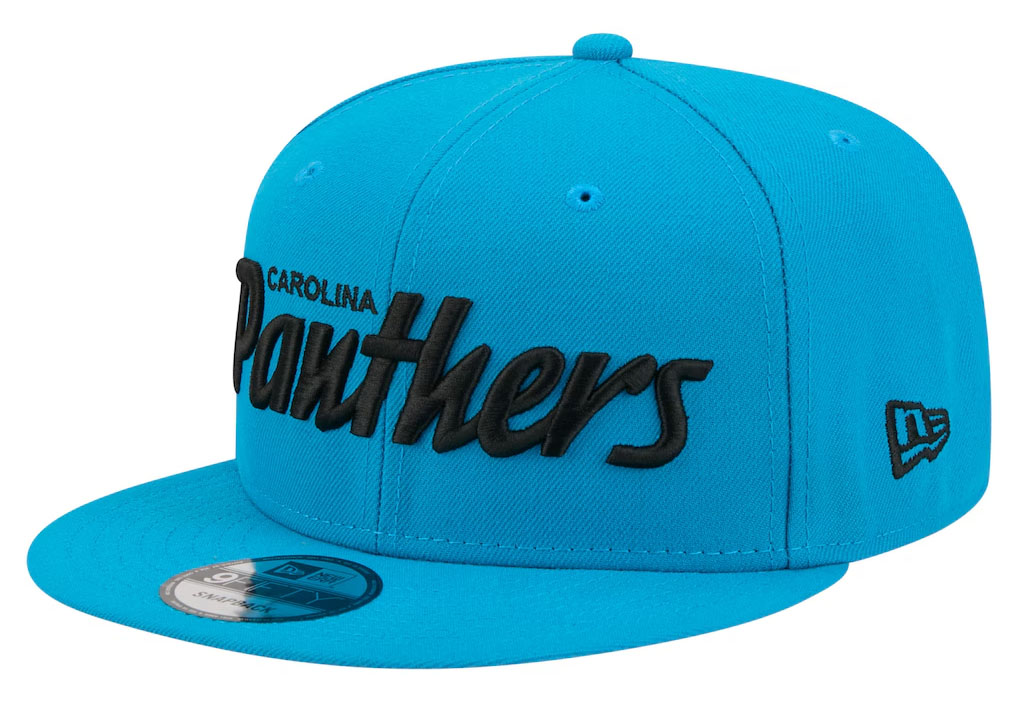 Carolina Panthers New Era Core Team Script 9FIFTY Snapback Hat Blue