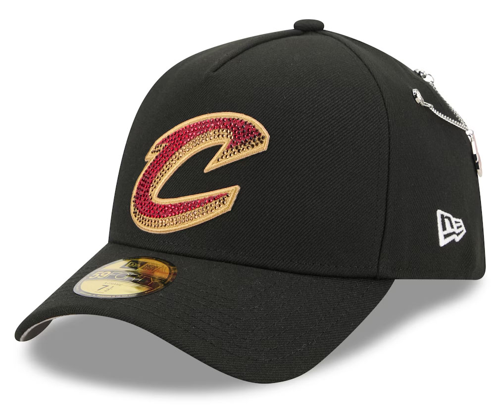 Cleveland Cavaliers New Era 2026 NBA Draft On-Stage Crystal A-Frame 59FORTY Fitted Hat Black
