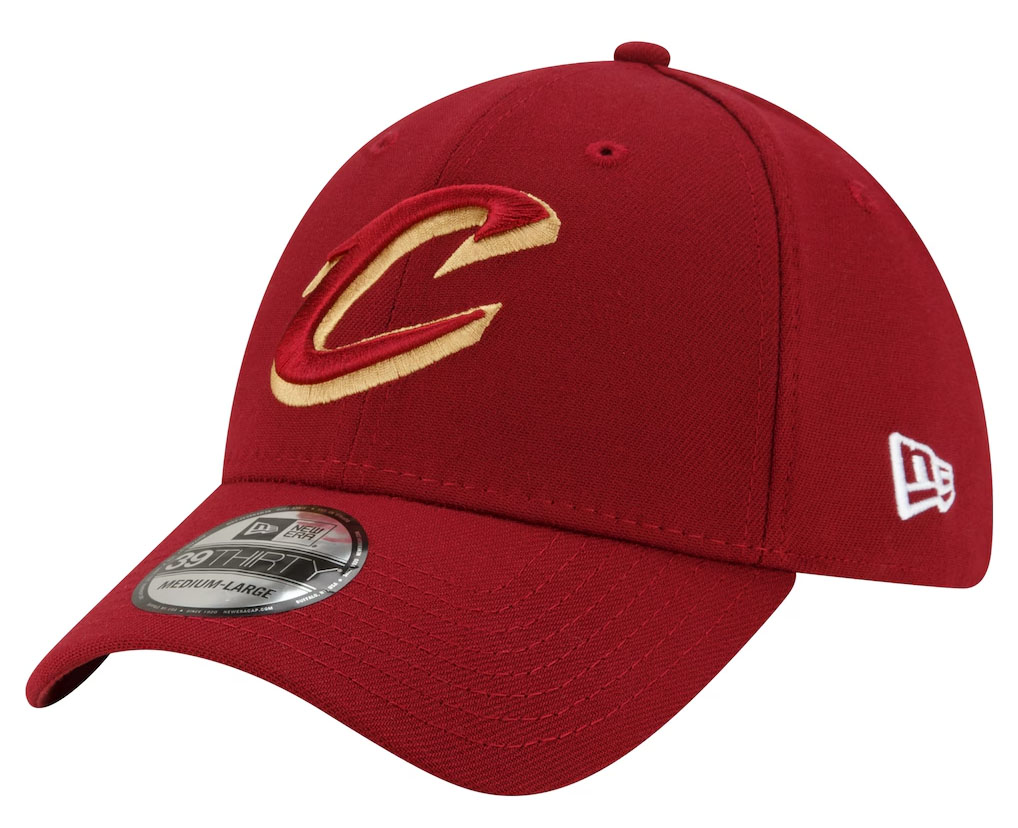 Cleveland Cavaliers New Era Logo 39THIRTY Flex Hat Wine
