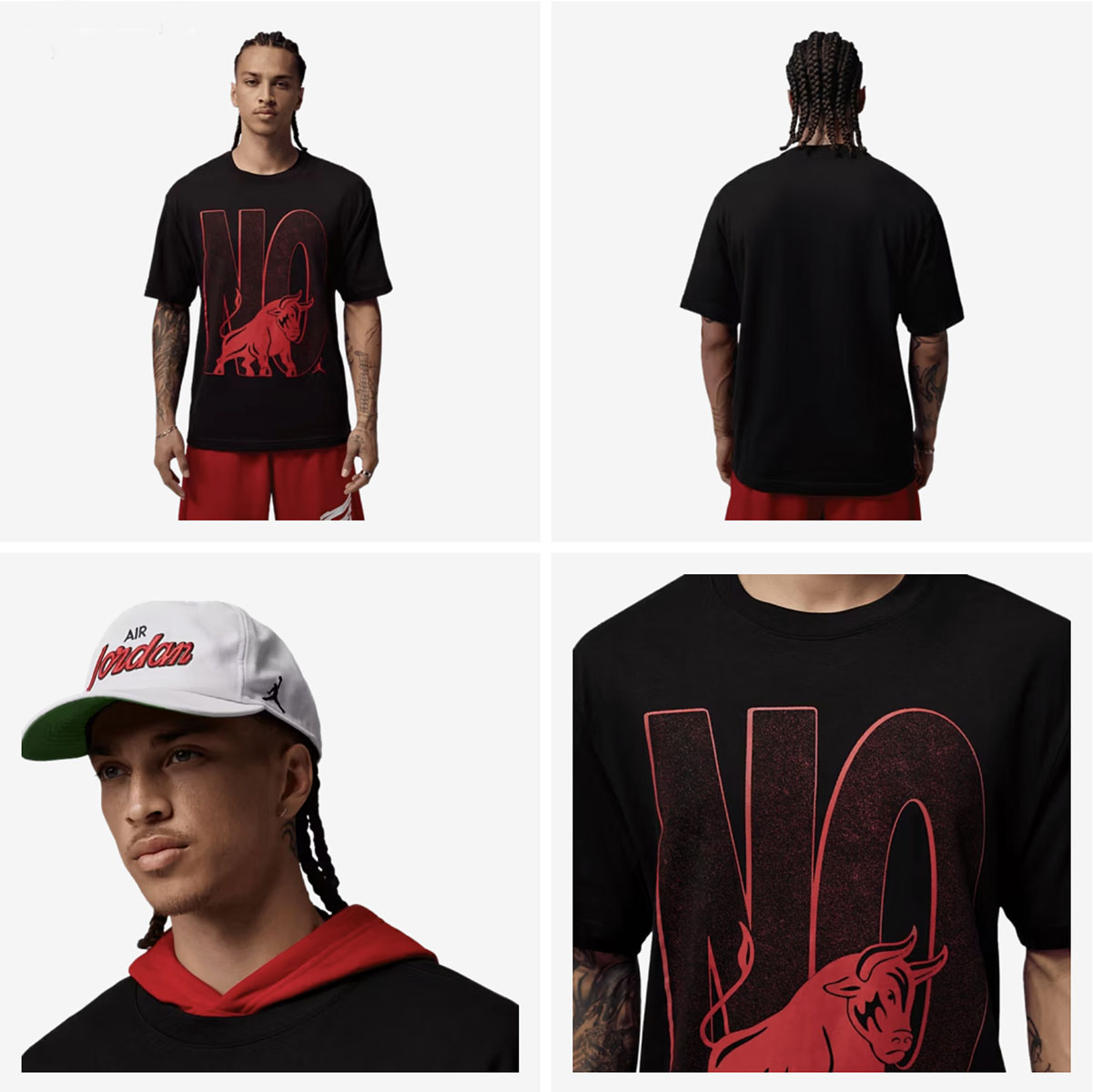 Jordan Brooklyn Toro Graphic T-Shirt in Black to match the Air Jordan 4 Toro Bravo 2026