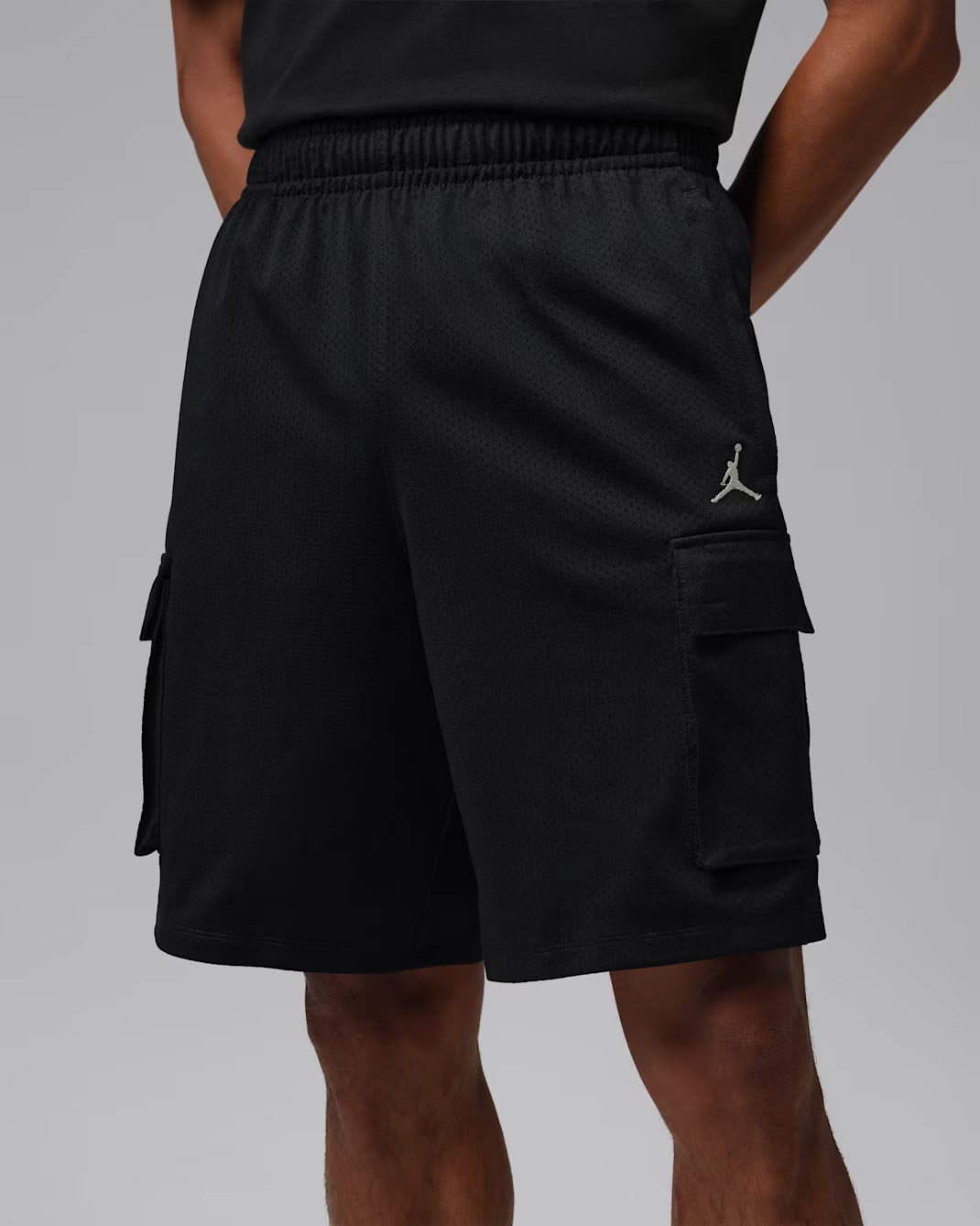 Jordan Brooklyn Men's Festival Cargo Shorts Black Pale Ivory