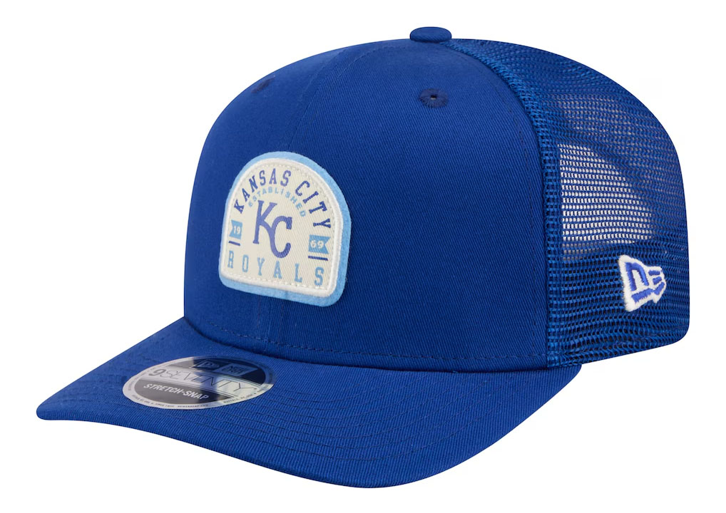 Kansas City Royals New Era Contest 9SEVENTY Adjustable Trucker Hat Blue