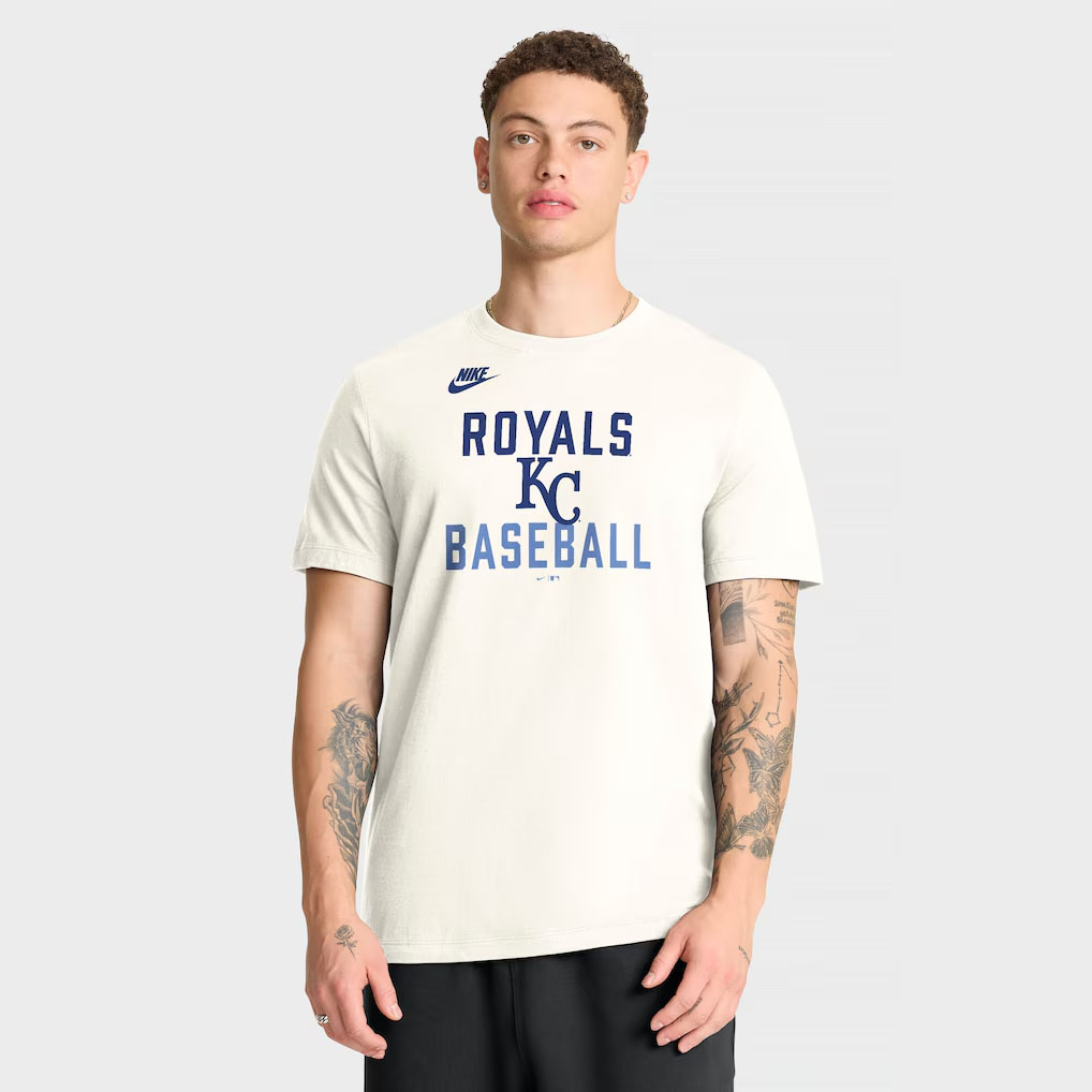 Kansas City Royals Nike Cooperstown Collection ‘70s Inspired T-Shirt Cream