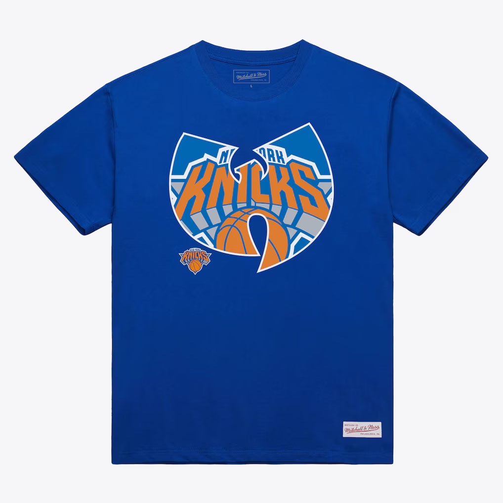 New York Knicks x Wu-Tang Mitchell & Ness T-Shirt Blue