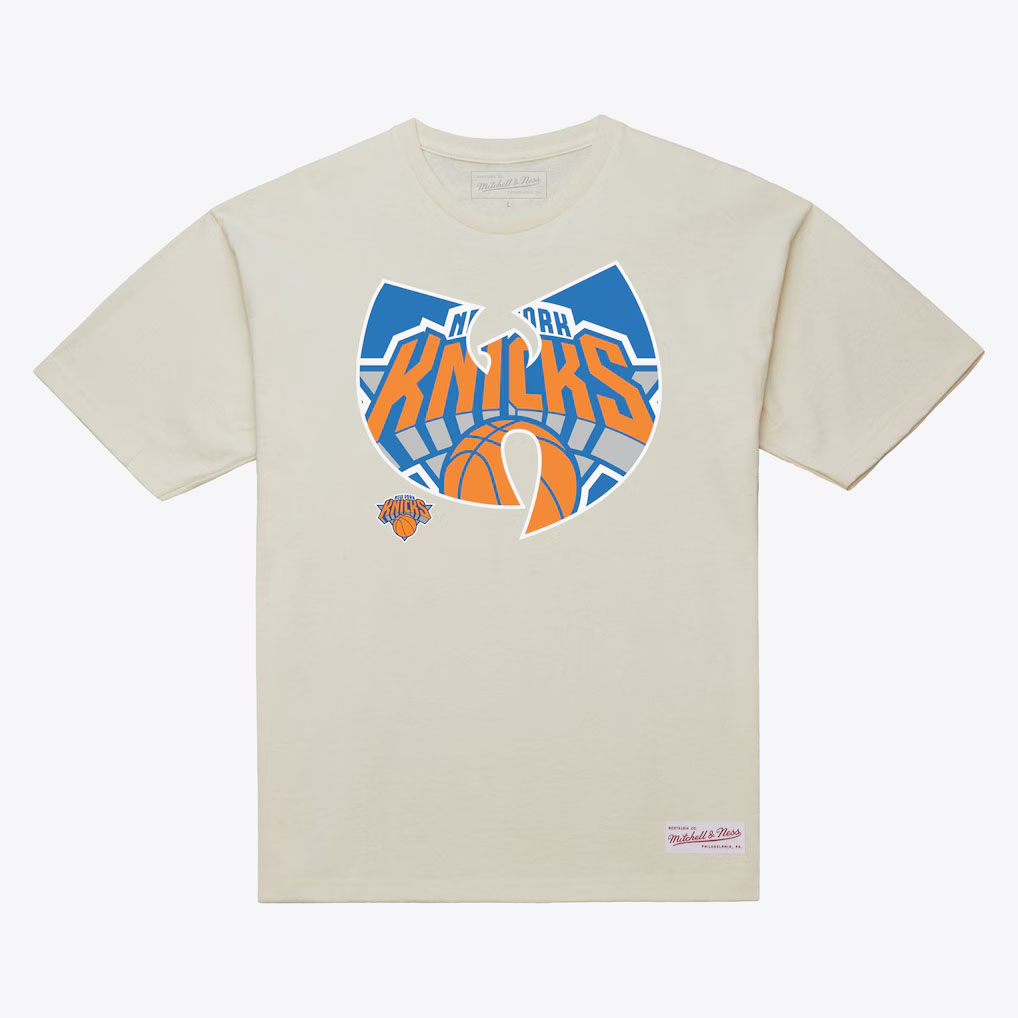 New York Knicks x Wu-Tang Mitchell & Ness T-Shirt Cream