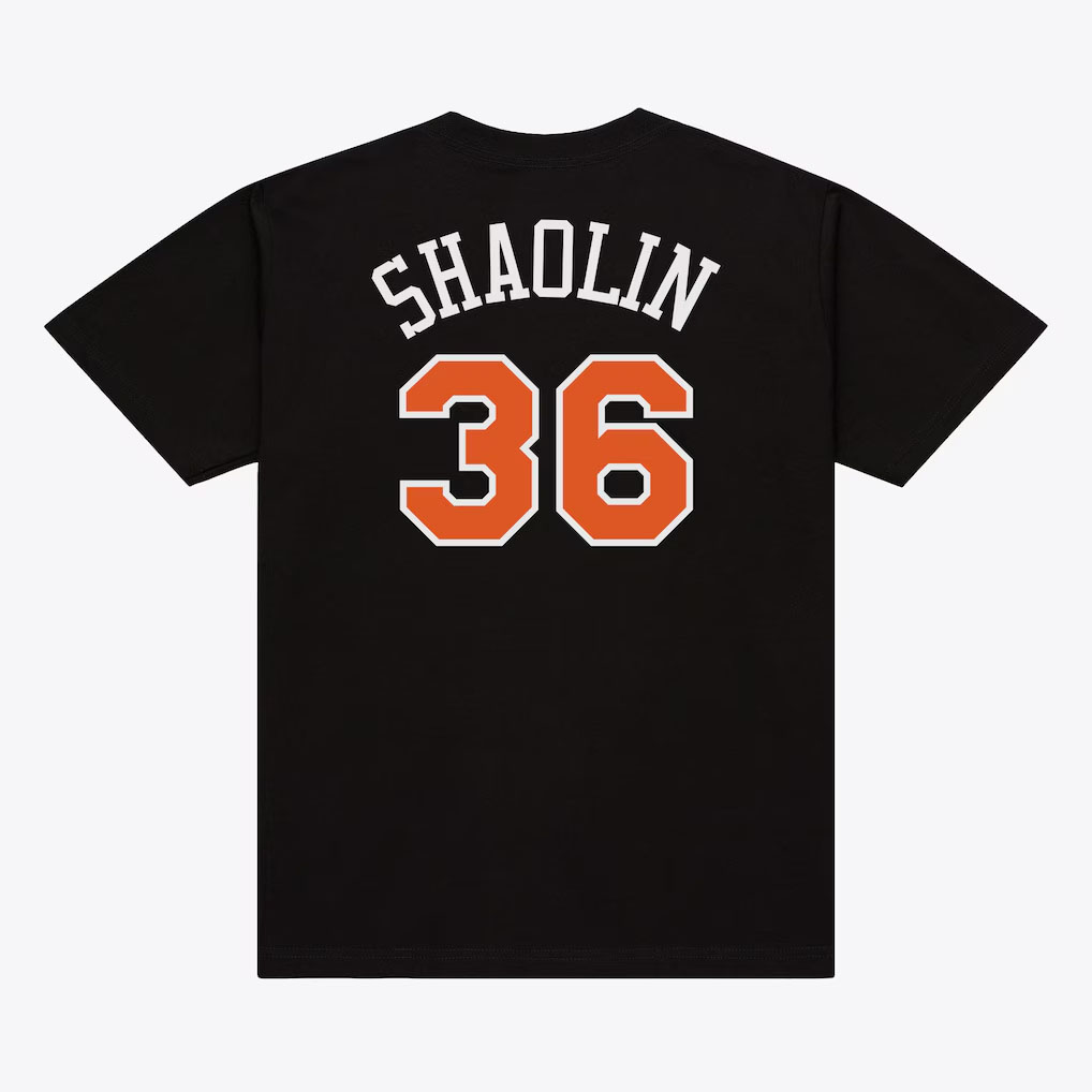 New York Knicks x Wu-Tang Mitchell & Ness Wu York T-Shirt Black Back