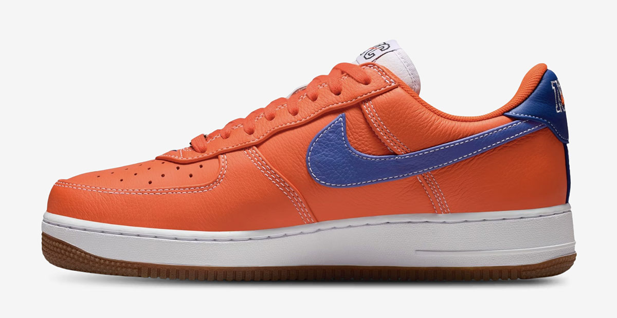 Nike Air Force 1 Low Knicks Lateral Side View Official Image