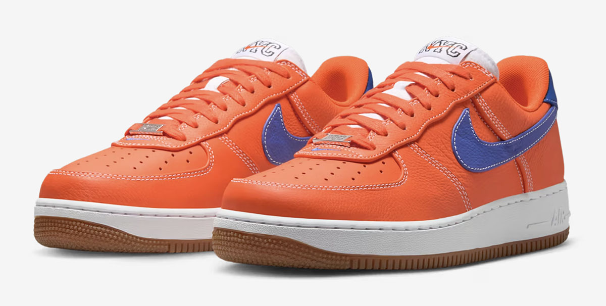 Nike Air Force 1 Low Knicks Top Side View Official Image