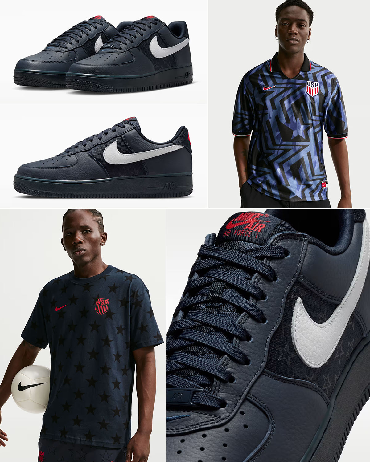 Nike Air Force 1 Low Team USA Away Outfits to Match