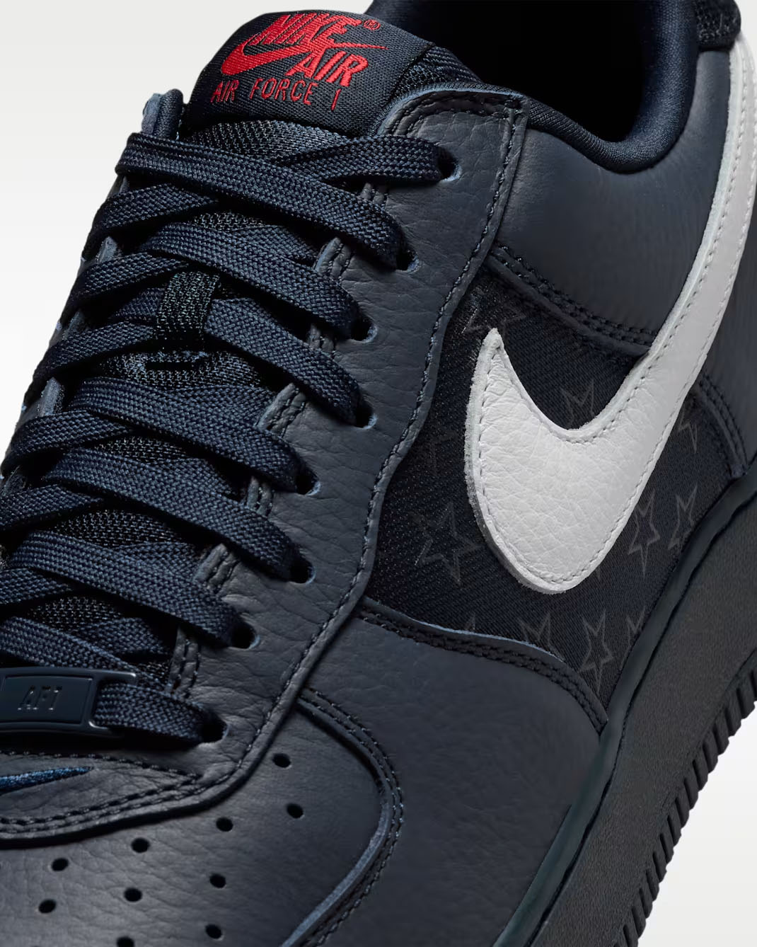 Nike Air Force 1 Low Team USA Away Top Close Up View
