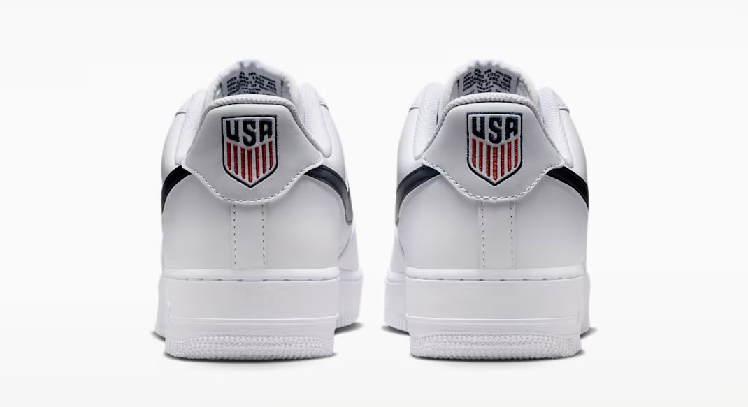 Nike Air Force 1 Low Team USA Back Heel View