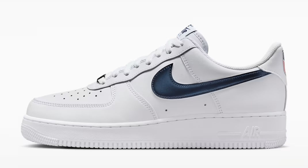 Nike Air Force 1 Low Team USA Lateral Side View