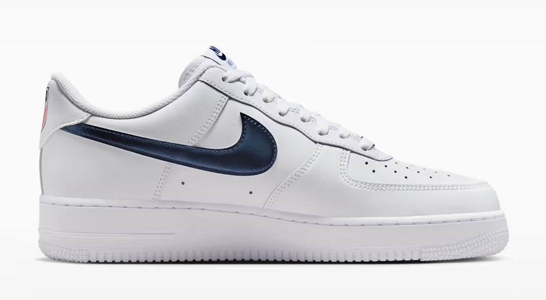 Nike Air Force 1 Low Team USA Medial Side View