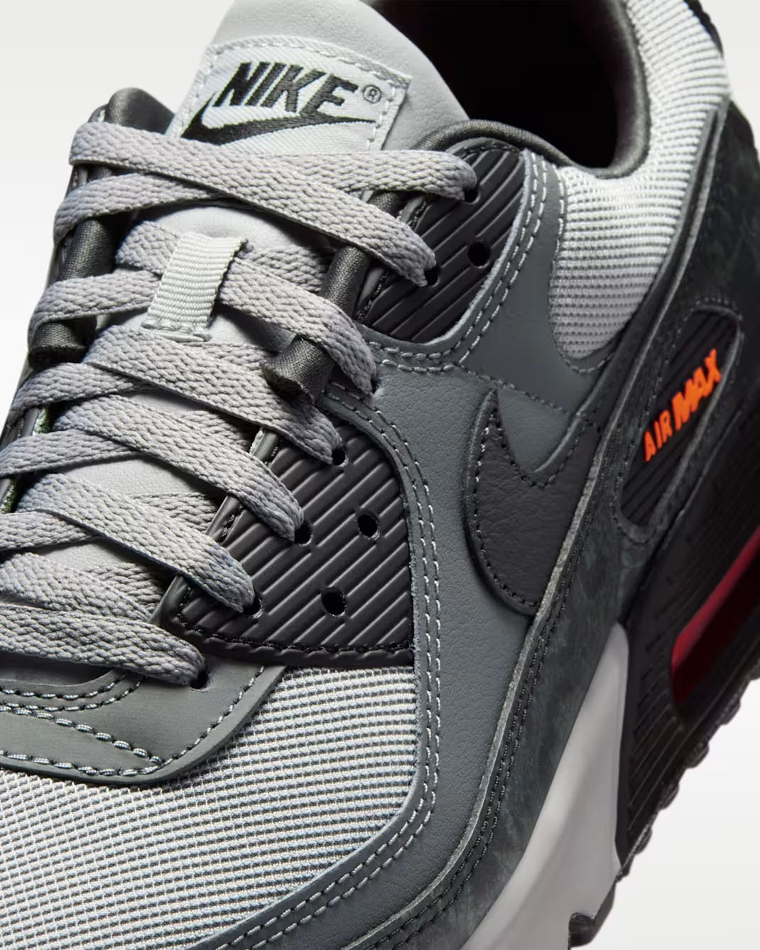 Nike Air Max 90 Hyper Crimson Top Laces View Official Image