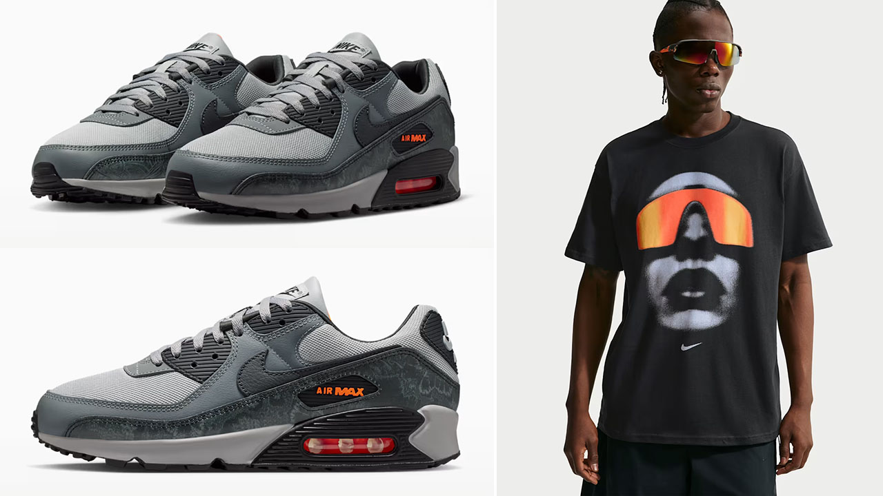 Nike Air Max 90 Hyper Crimson x Nike Sportswear T-Shirt to Match